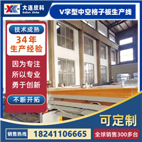 V字型中空格子板生产线